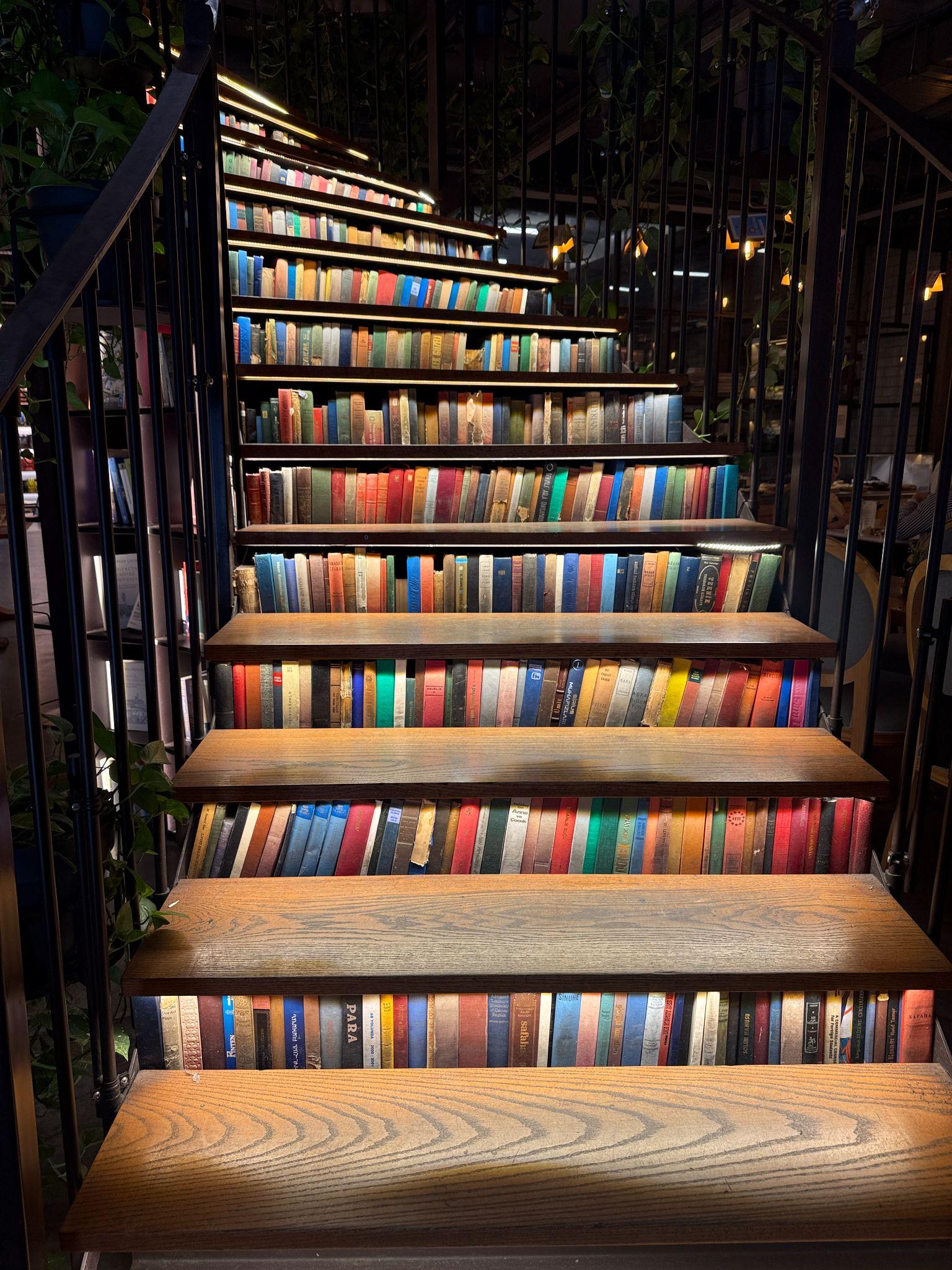 staircase at Minoa Pera, Istanbul, Turkiye
