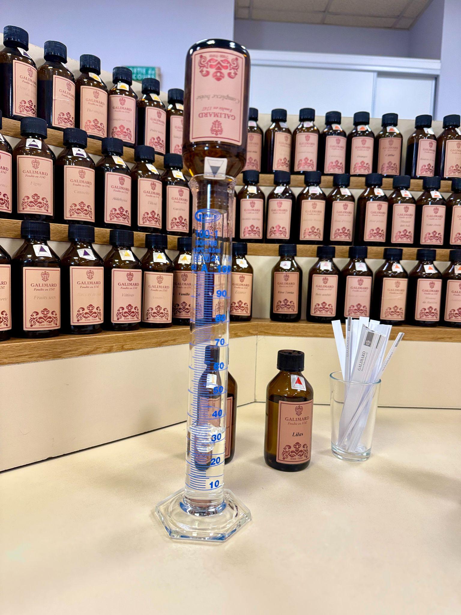 Perfume making workshop at Galimard, Grasse, France