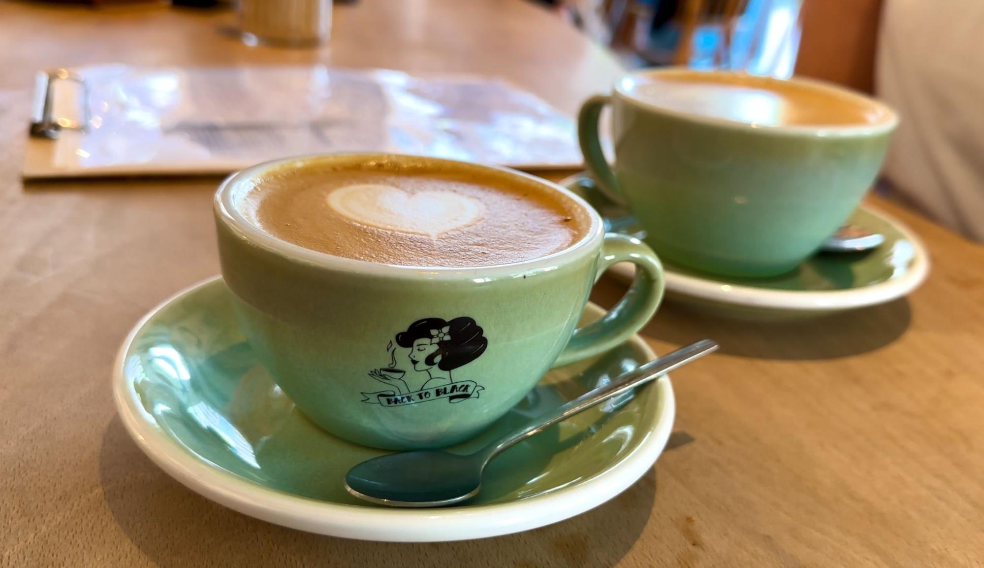Coffee from Back to Black, Amsterdam, Netherlands