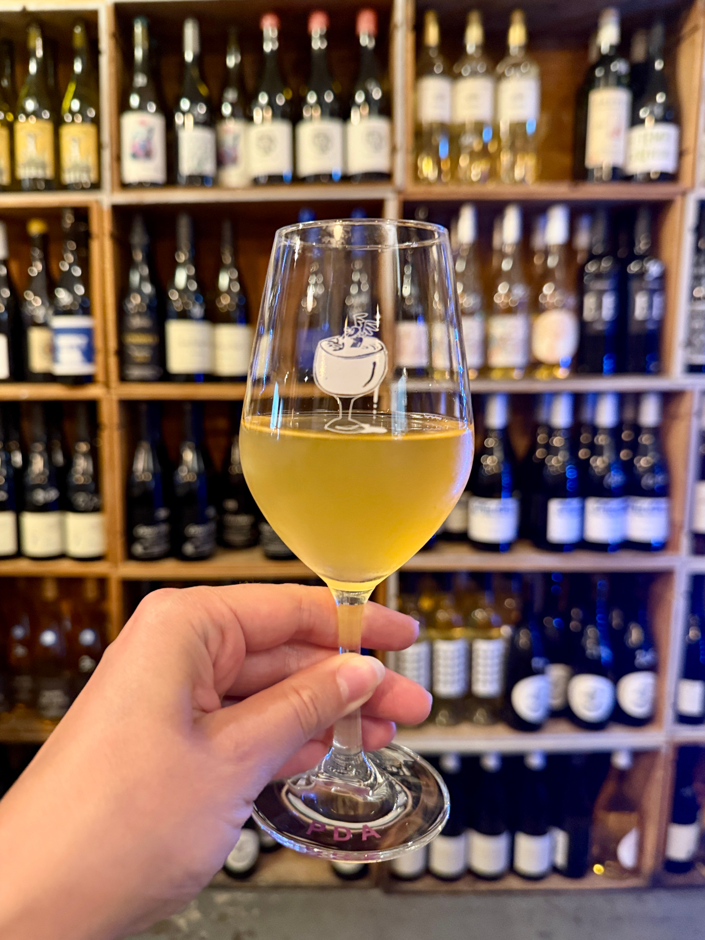 glass of wine at La Part des Anges, Nice, France