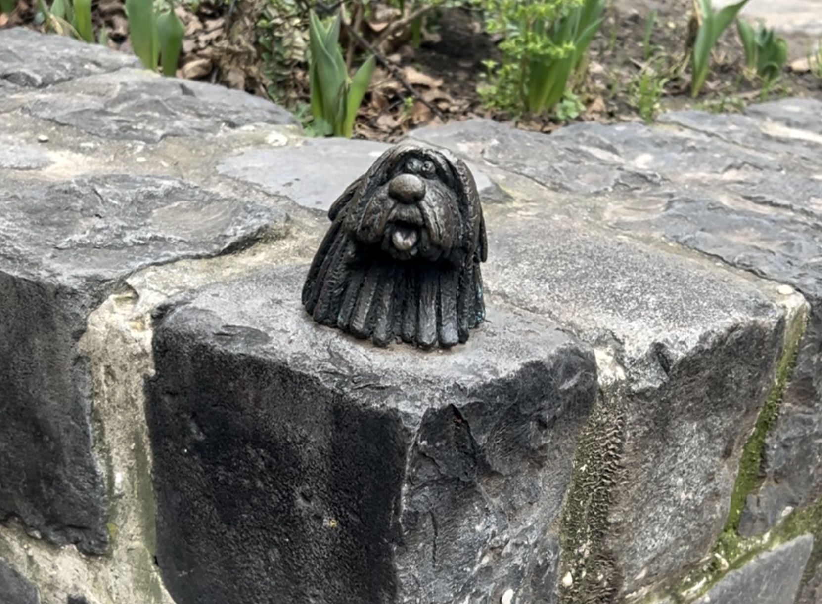 One of Mihály Kolodko's mini statues in Budapest