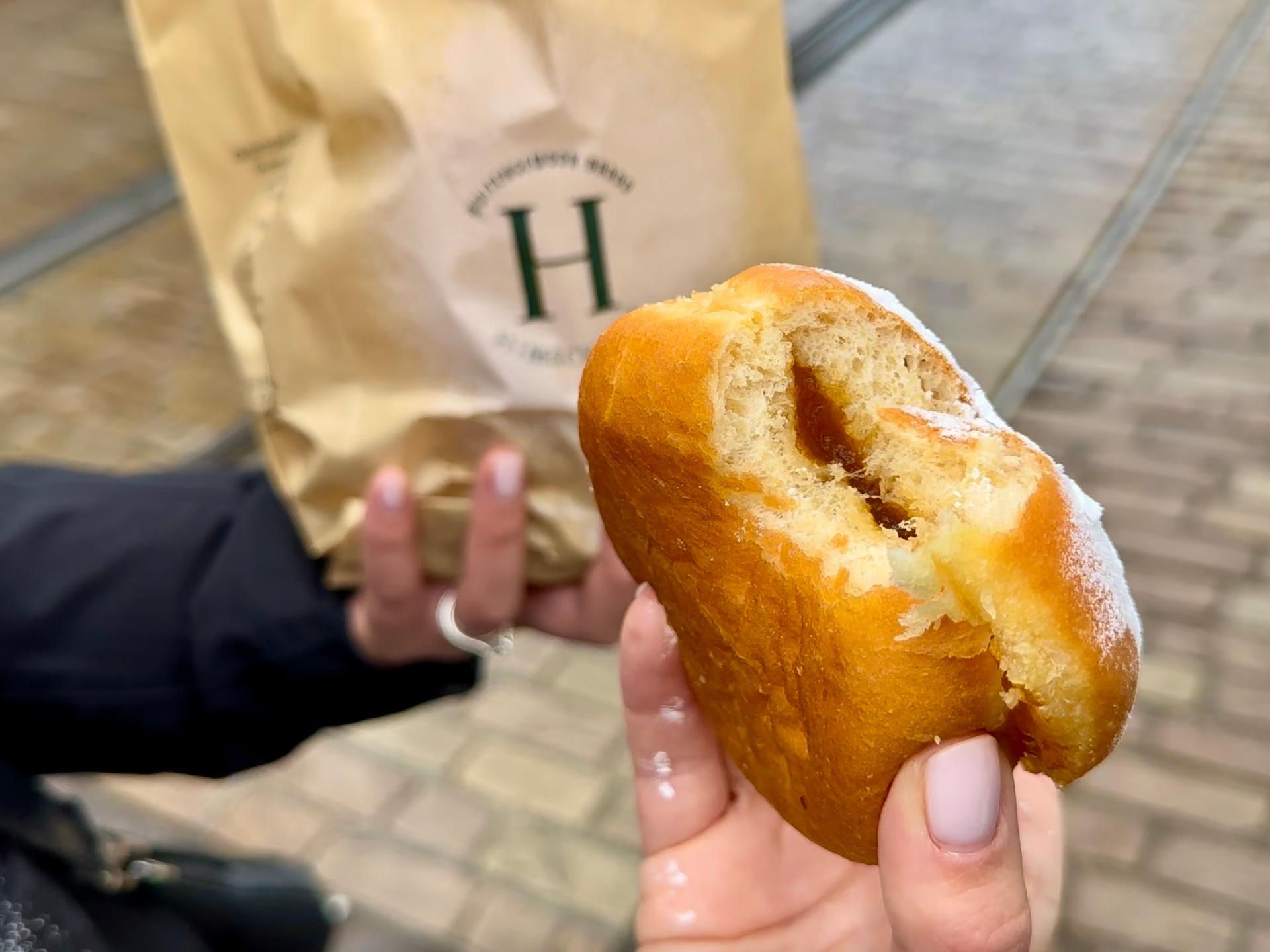 Freshly baked pastry from Himschoot bakery in Ghent