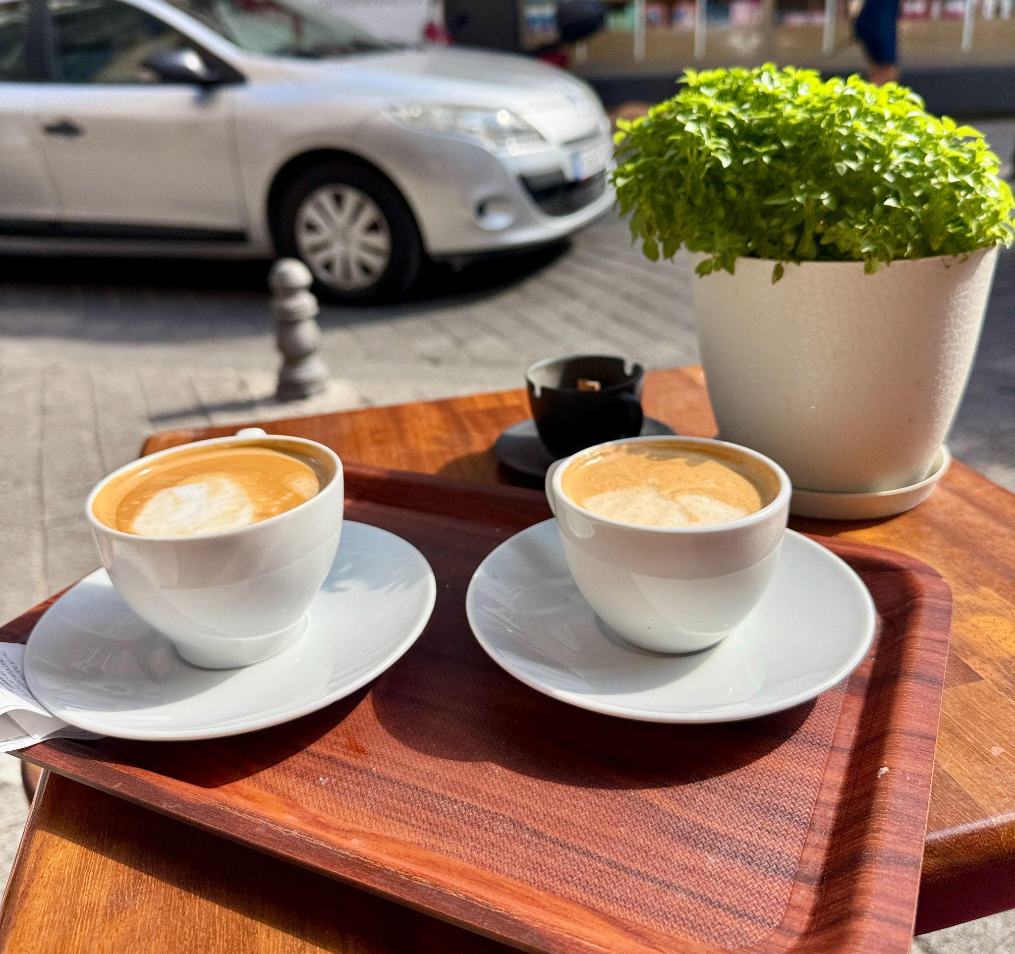 coffees at Çekirdek Coffee, Moda