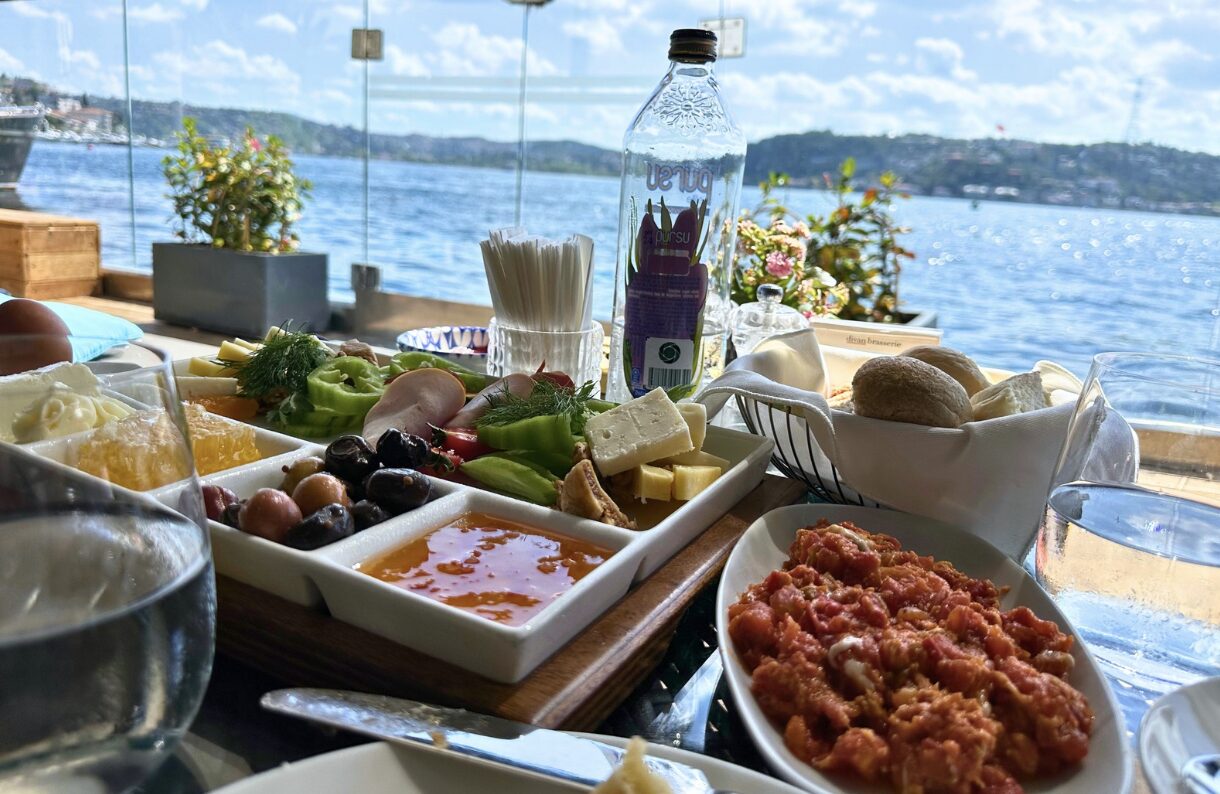 breakfast at Divan, Bebek, Istanbul