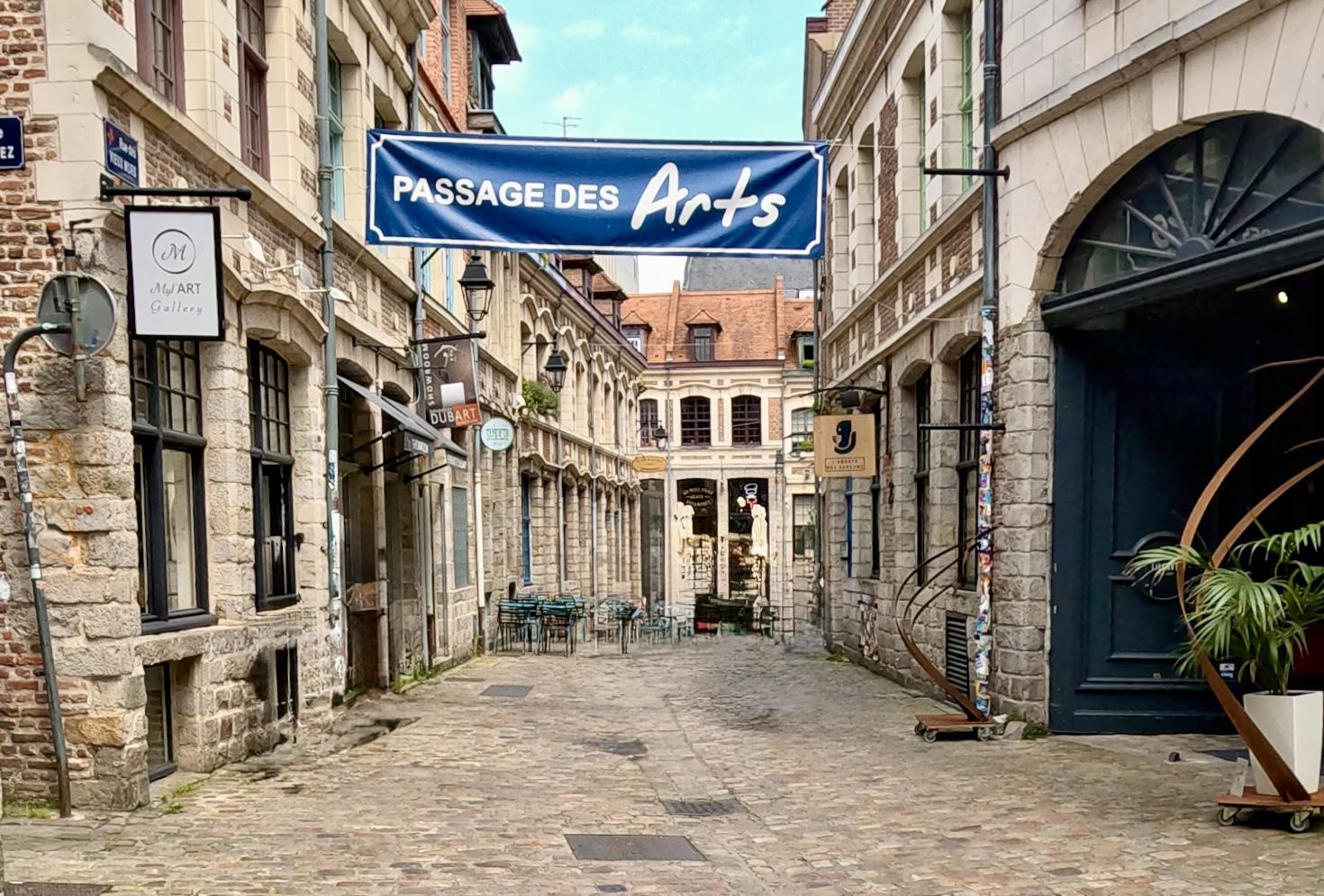 Colorful Flemish architecture in Vieux-Lille, France