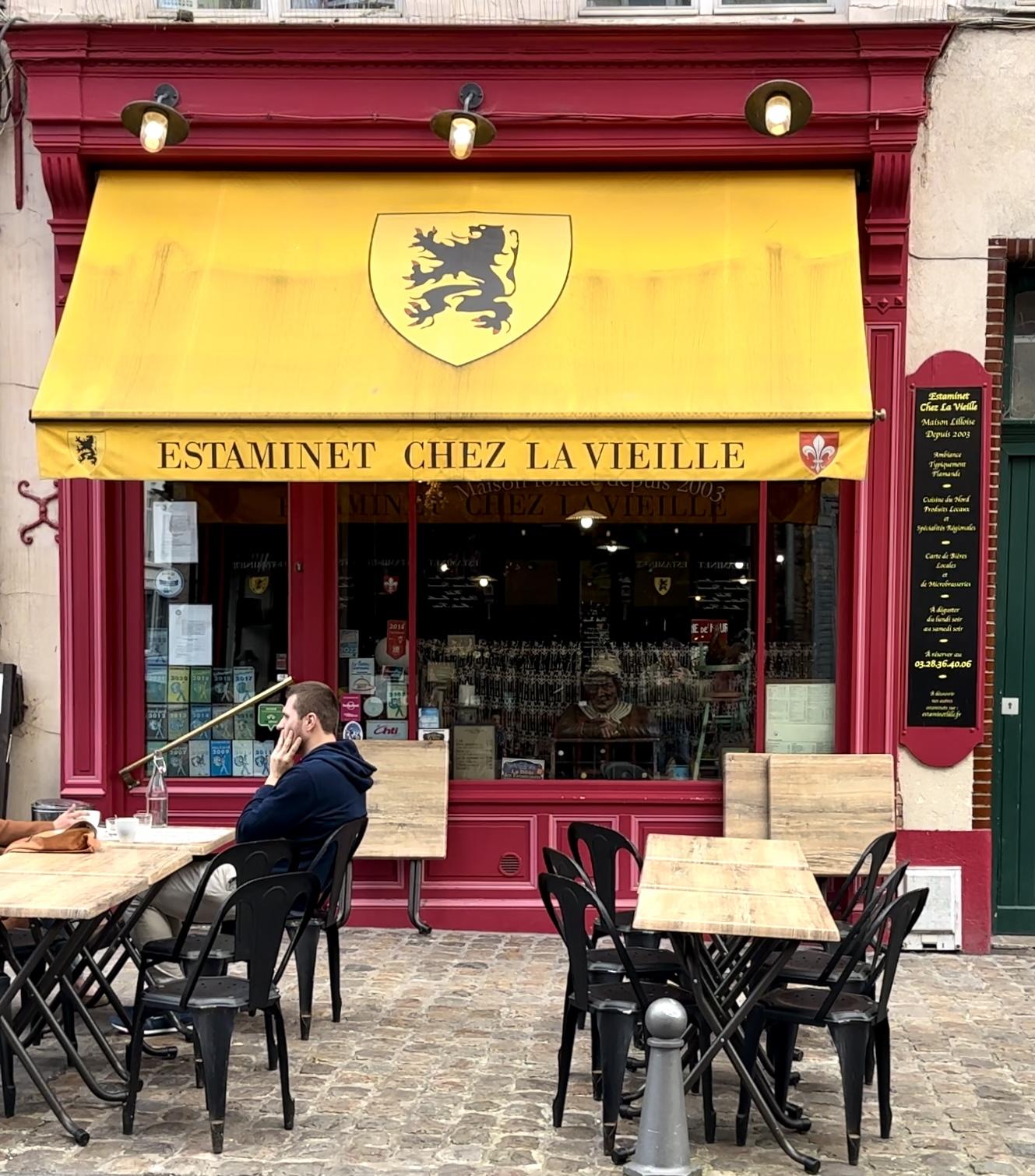 Tarte au maroilles at Estaminet Chez La Vieille in Lille