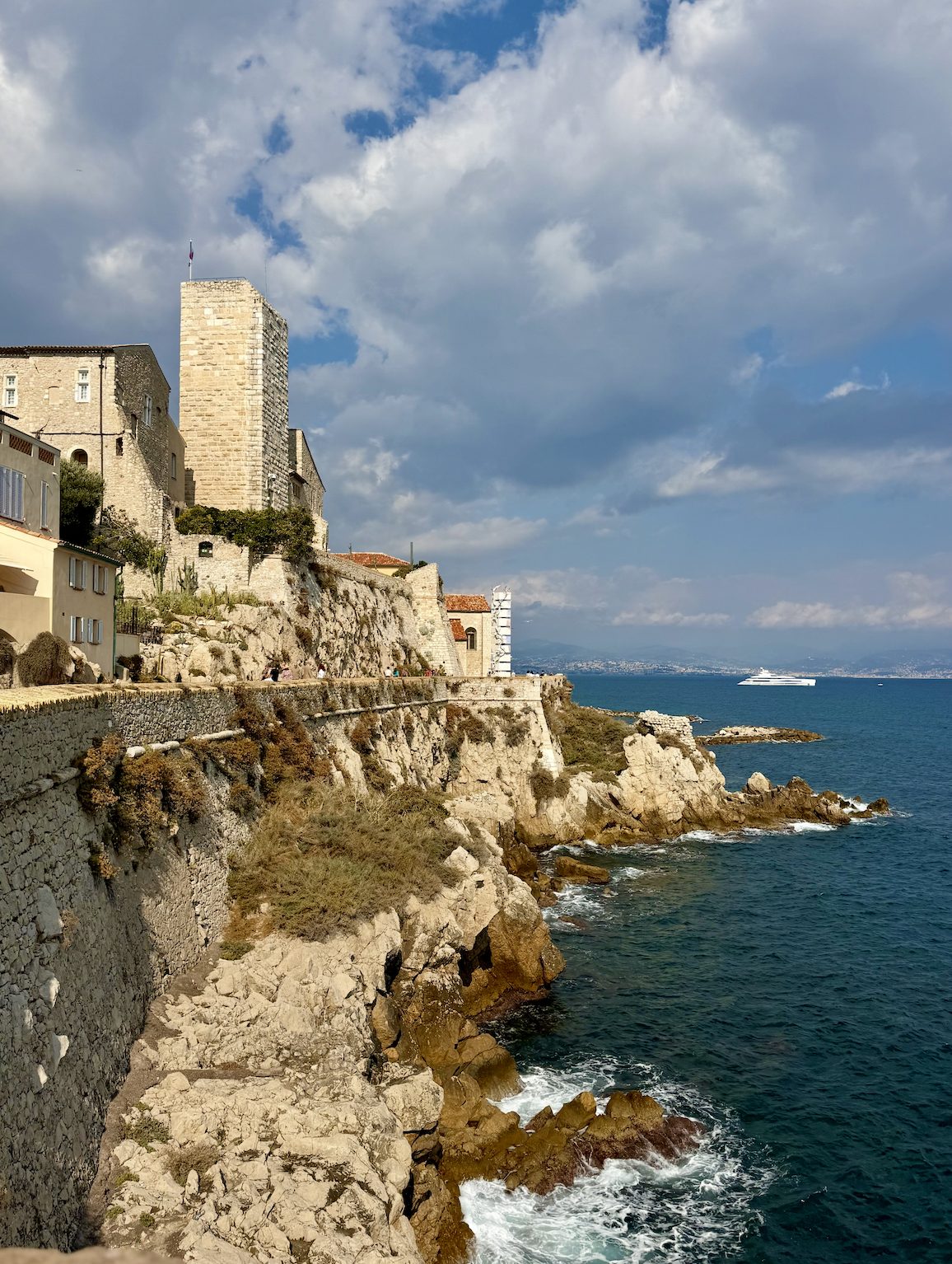 Antibes coastline along the French Riviera, France