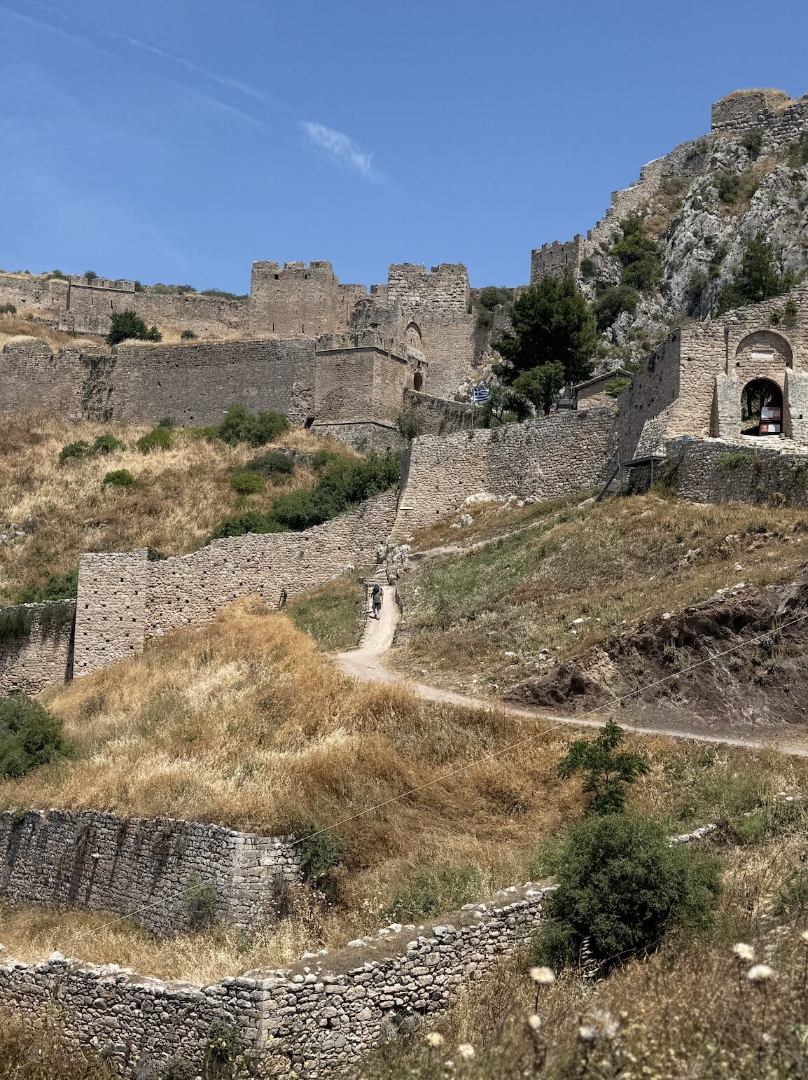 Palamidi Fortress above Nafplio, Greece